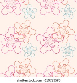 sweet seamless background for textile, cotton fabric, covers, wallpapers, print, gift wrap and scrapbooking
