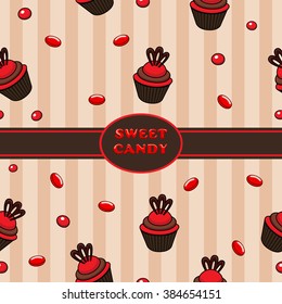 Sweet seamless pattern. 