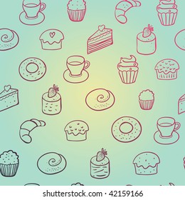 Sweet seamless pattern