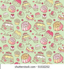   Sweet seamless pattern