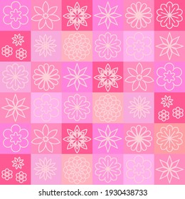 Sweet seamless pattern design for decorating wallpaper, wrapping paper, fabric, backdrop and etc.