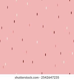 Sweet seamless pattern with drops for Valentine's Day. Gift print for the celebration of love. Rain and drops. Colorful drops on a pink background for textiles, gift wrap, and design