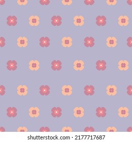 Sweet seamless pattern of purple and pink flower in violet background vector. used for apparel textile, pillow case, ladies dress fabric, fashion garment, digital wallpaper.