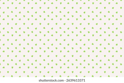 Sweet seamless pattern with tiny green hearts. Perfect for digital papers, textiles, and adorable backgrounds