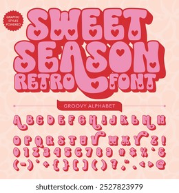 Sweet Season Retro Vintage Display bold Font alphabet