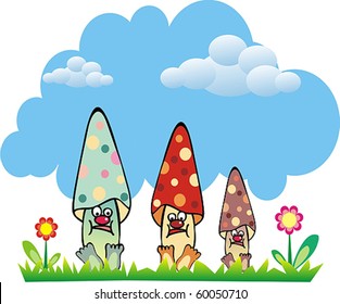 Sweet set of mushroom