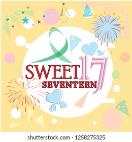 Happy Sweet Seventeen Images Stock Photos Vectors Shutterstock