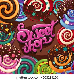 sweet shop candy poster
