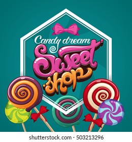 sweet shop candy poster