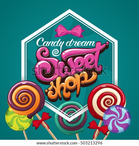 sweet shop candy poster