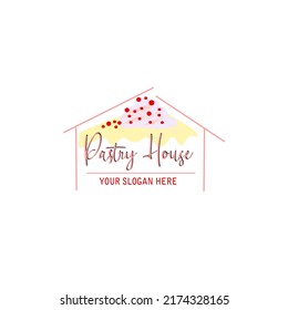 Vector de diseño de la plantilla del logotipo de Sweet Shop. Logo de pastelería y pastelería.