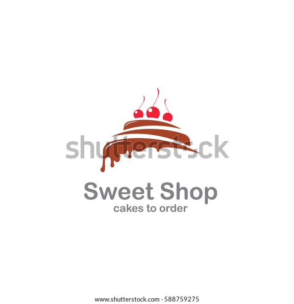 Sweet Shop Logo Template Design Vector Stock Vector Royalty Free