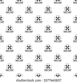 Sweet shop pattern vector seamless repeat for any web design