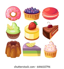 Sweet shop vector background illustration
