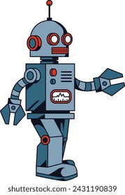 Sweet and Silly Timeless Retro Vintage  Robot
