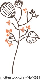 schlichte Blumendekade