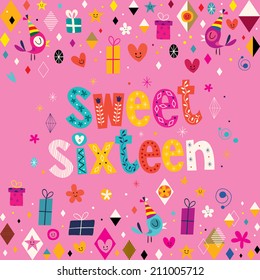 Sweet Sixteen Card