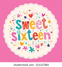 Sweet Sixteen card