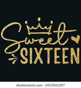 Sweet sixteen, Designs Bundle, Streetwear T-shirt Designs Artwork Set, Graffiti Vector Collection for Apparel and Clothing Print.