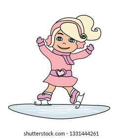 sweet skater - doodle illustration