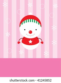 sweet snowman greeting