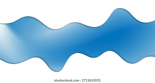 Sorvete doce e macio, respingos, borda longa, fundo azul vetorial.