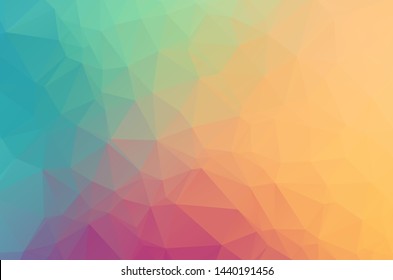 sweet soft multicolor Low poly crystal background. Polygon design pattern. sweet soft multicolor Low polygonal vector illustration, low polygon background.