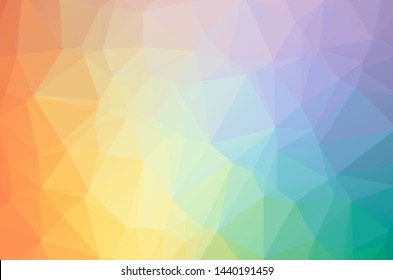 sweet soft multicolor Low poly crystal background. Polygon design pattern. sweet soft multicolor Low polygonal vector illustration, low polygon background.