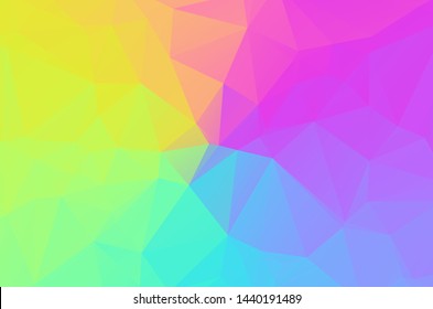 sweet soft multicolor Low poly crystal background. Polygon design pattern. sweet soft multicolor Low polygonal vector illustration, low polygon background.