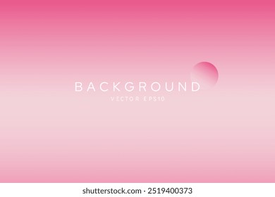 Sweet soft pink and white color gradient background vector design