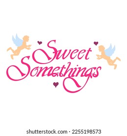 vector de plantilla de pegatinas de dulce somethings