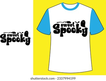 : Sweet spooky halloween t shirt.