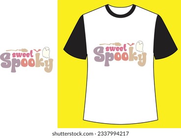 : Sweet spooky halloween t shirt.