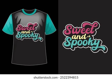Diseño retro dulce y espeluznante
