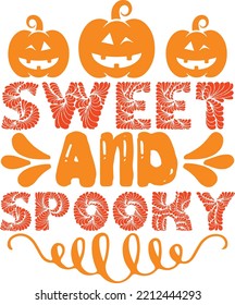 sweet and spooky vector file
