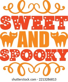 sweet and spooky vector file