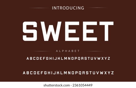 Sweet Sport Modern Italic Alphabet Font. Typography urban style fonts for technology, digital, movie logo design. vector illustration