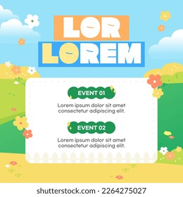 Sweet Spring Event Banner Template
