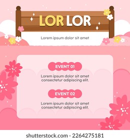 Sweet Spring Event Banner Template
