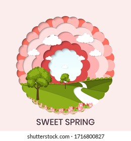 SWEET SPRING WITH LANSCAPE VIEW