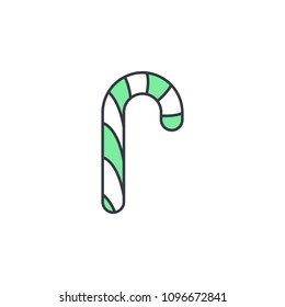 sweet stick icon. Element of web icon with one color for mobile concept and web apps. Thin line sweet stick icon can be used for web and mobile. Premium icon on white background