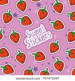 sweet stickers pop art