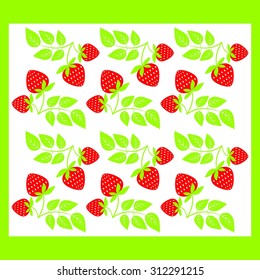 Sweet strawberries background