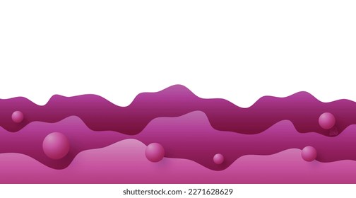 Sweet Strawberry Pink Lines Pattern Abstract Background. Liquid. Vector Illustration