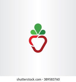 sweet strawberry vector icon design