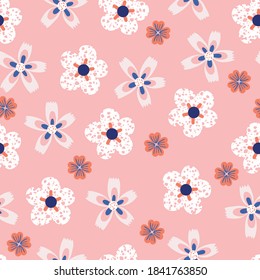 Sweet Summer Florals Vektor nahtloses Muster