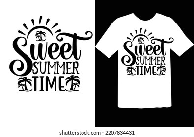 Sweet summer time t shirt design