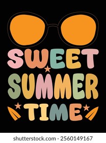 sweet summer time t-shirt design