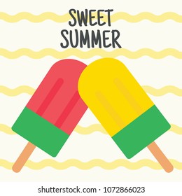 sweet summer vector illustration