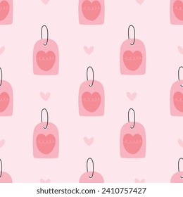 Sweet Tag Label in Cartoon Patterns - Seamless Kids Pattern for Creative Prints, Textiles, and Festive Celebrations